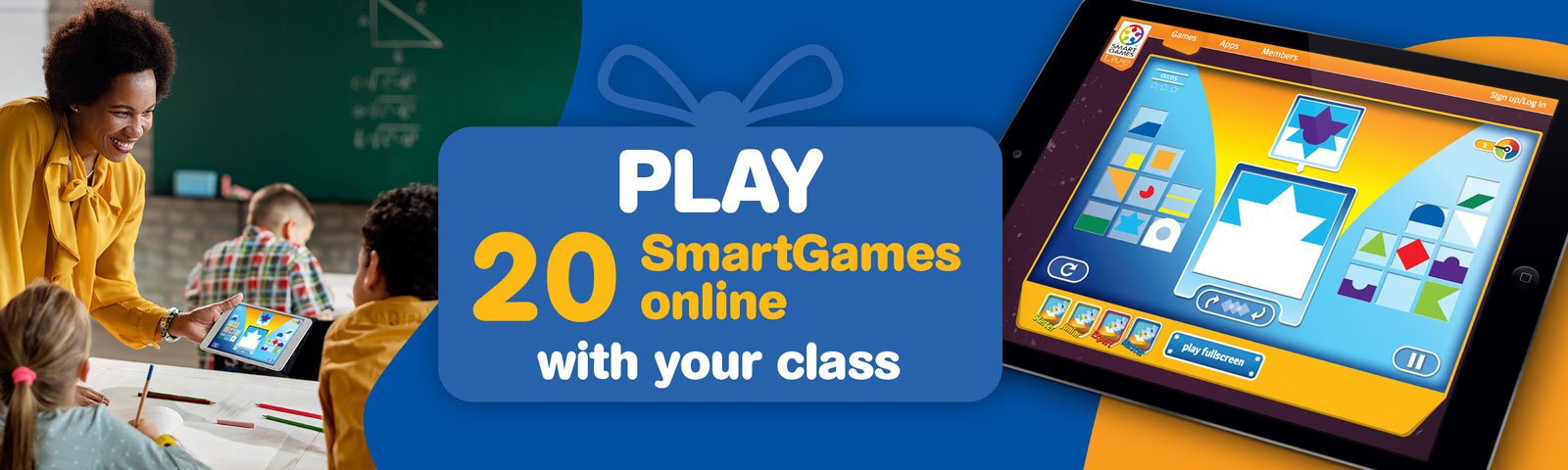 Play 20 educational SmartGames online with your class
